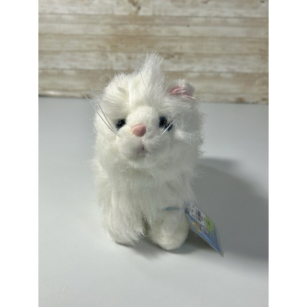 Webkinz Persian Cat Plush White Fluffy Stuffed Animal HM110 Ganz